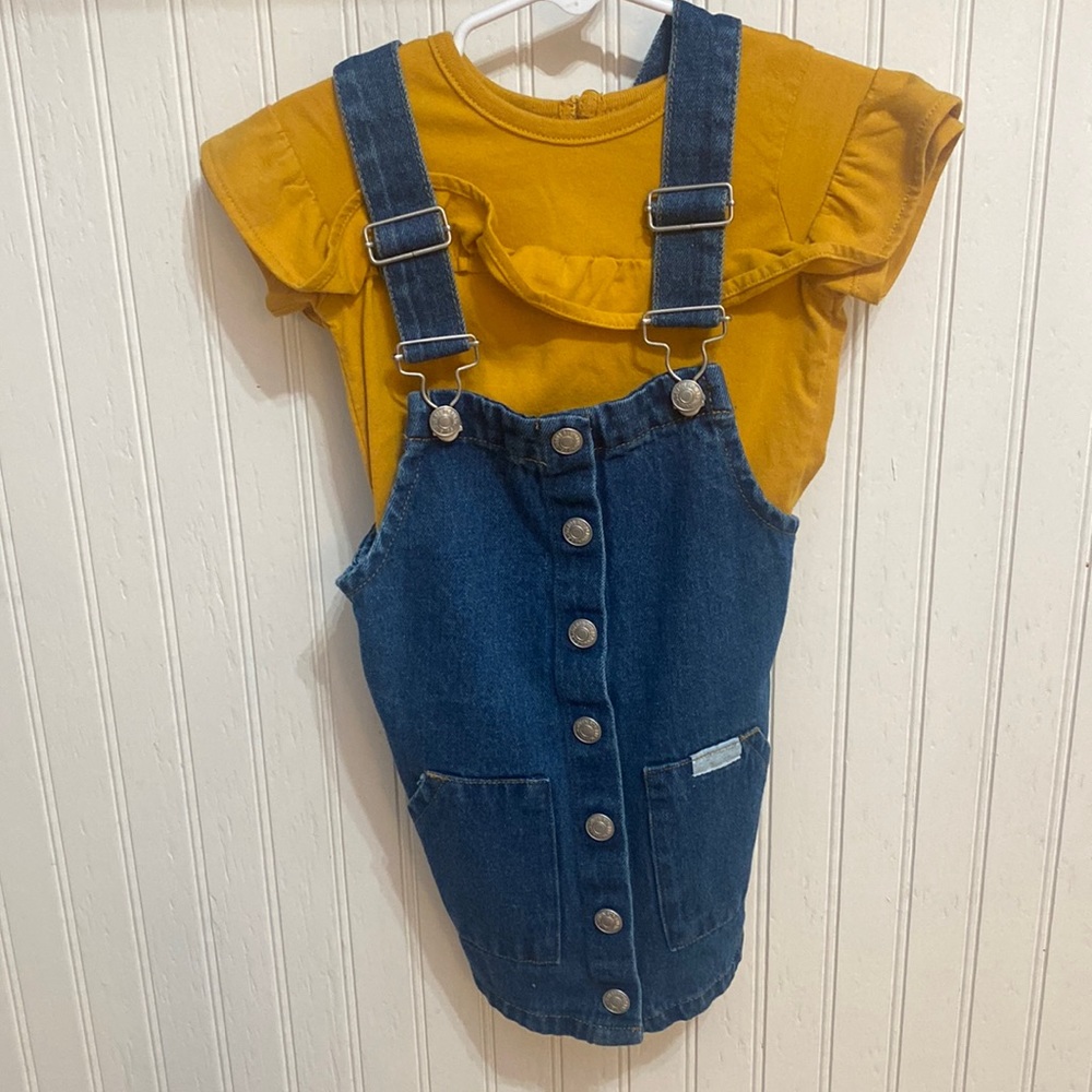 Shirt and overall dress